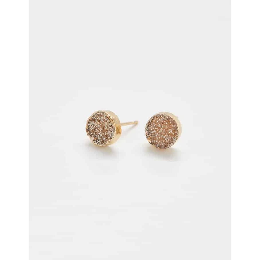 Champagne Druzy Studs