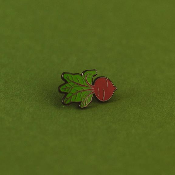 Beet Enamel Pin