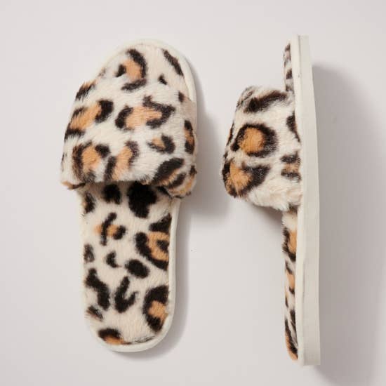 Leopard Print Slippers