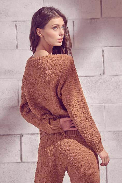 Textured Monohromatic Sweater