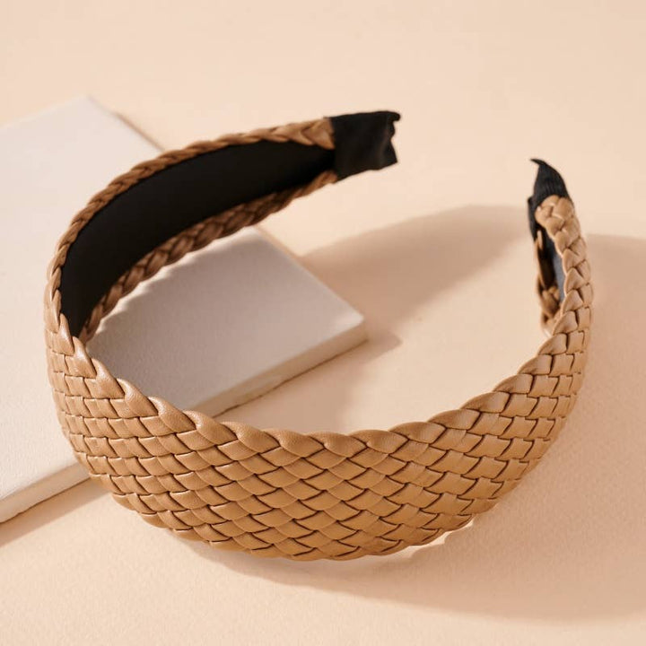 Braided Leather Headband