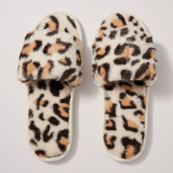 Leopard Print Slippers