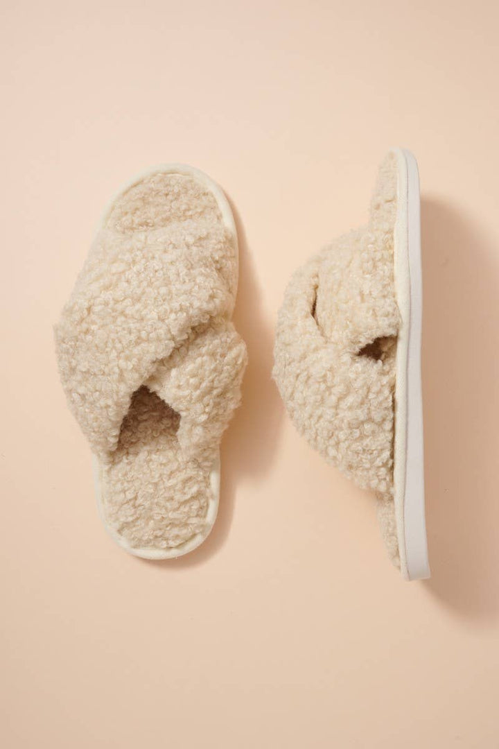 Teddy Sherpa Fur Slippers