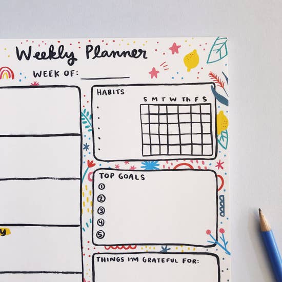 Weekly Planner Notepad