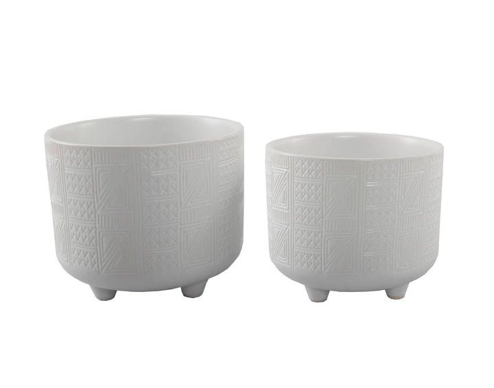 Hiero Ceramic Footed Planter