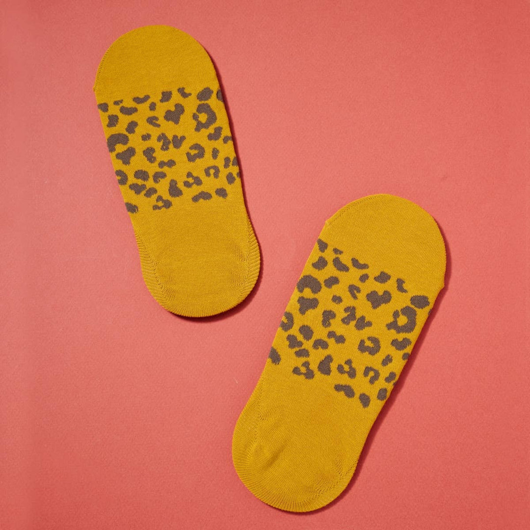 Leopard Pattern Noshow Socks