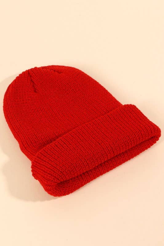 Low Gauge Ribbed Beanie