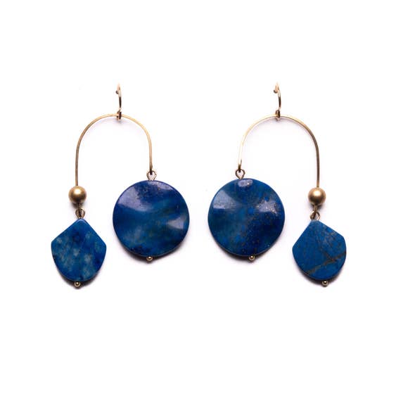 Lapis Tidal Earrings