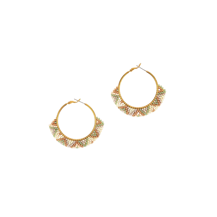 Large Zig Zag Hoop Earrings