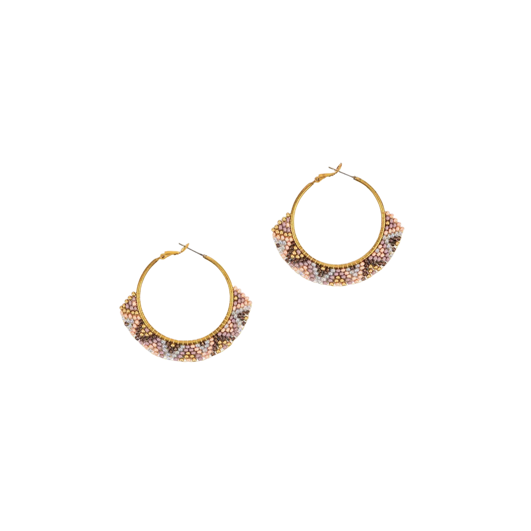 Large Zig Zag Hoop Earrings