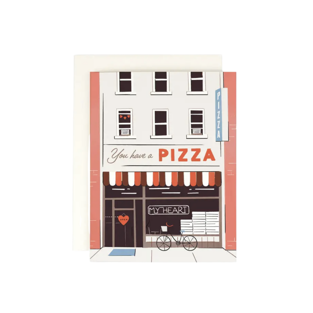 Pizza My Heart Greeting Card
