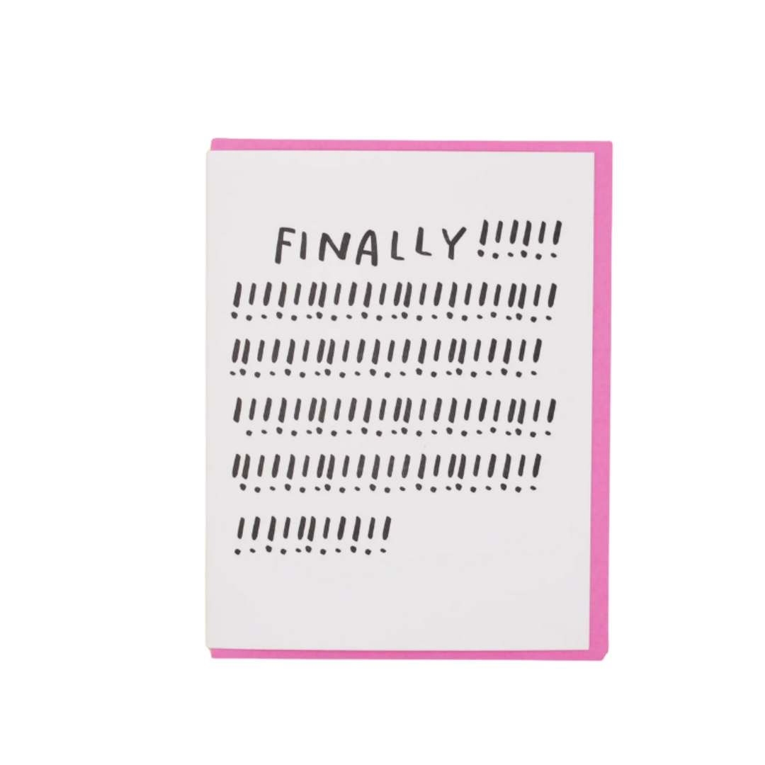 Finally! Congrats Greeting Card
