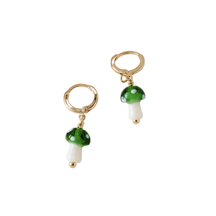 Mini Mushroom Dangle Earrings
