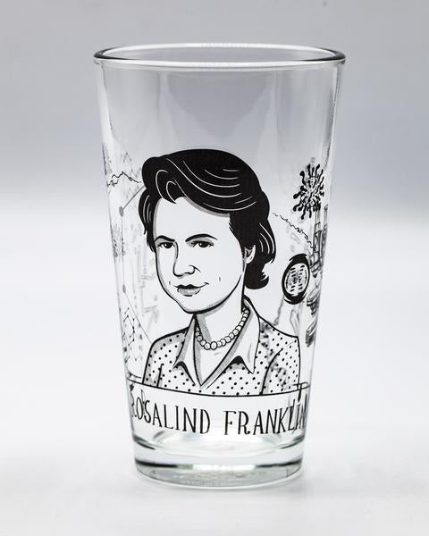 Rosalind Franklin Pint Glass