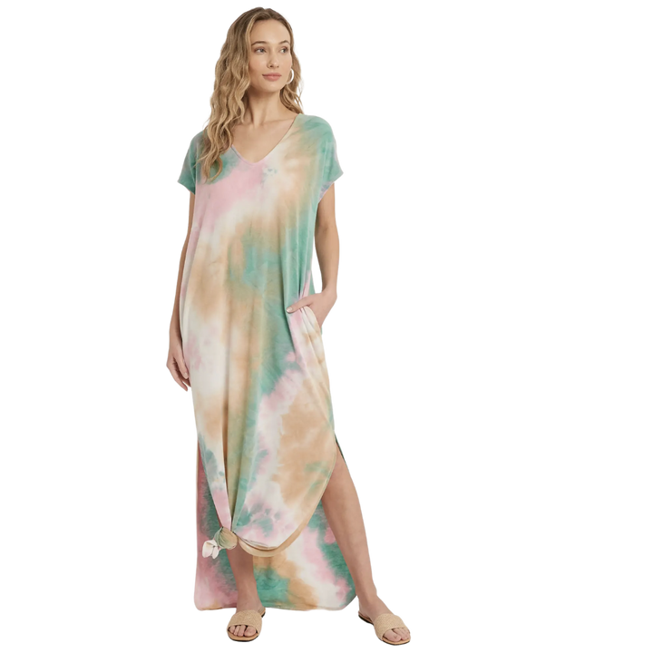 Tie Dye Maxi Jersey Dress