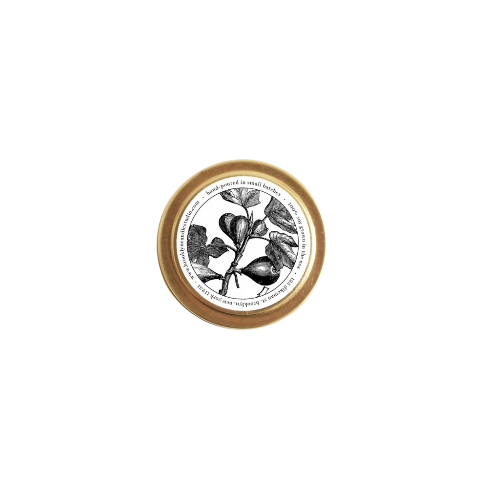 Sweet Fig Gold Travel Candle