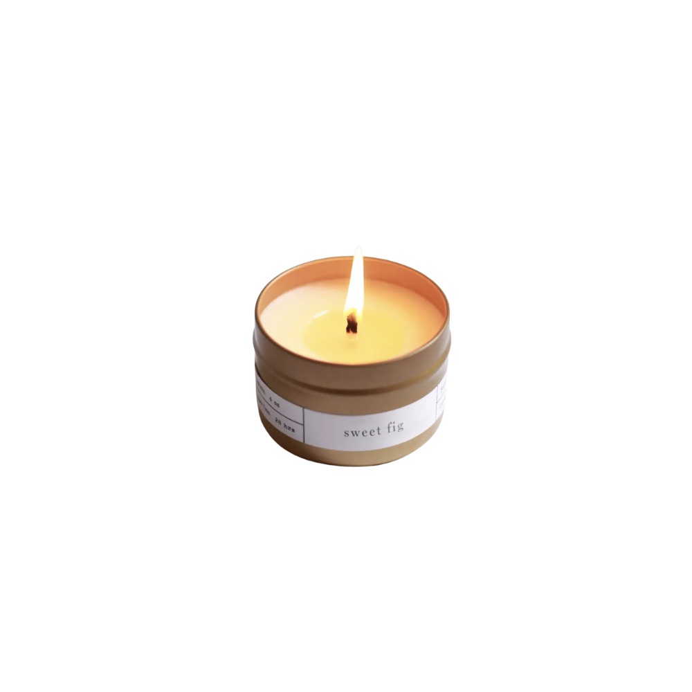 Sweet Fig Gold Travel Candle