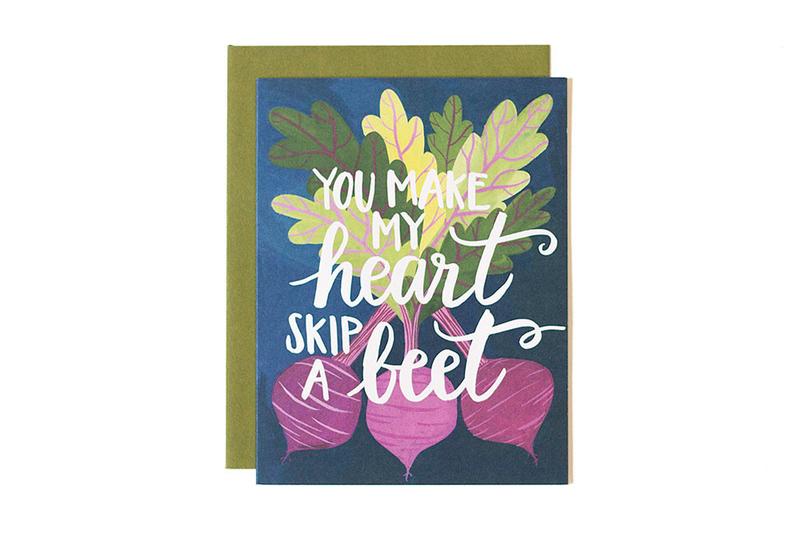 You Make My Heart Skip a Beet card