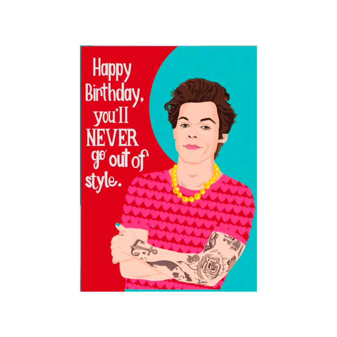 Harry Styles Birthday Card