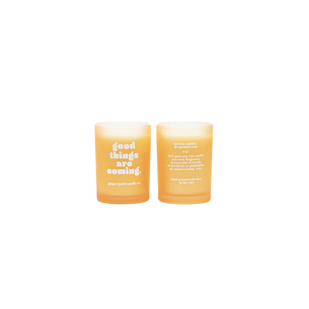 Good Things Are Coming - Citrine Tumbler Candle
