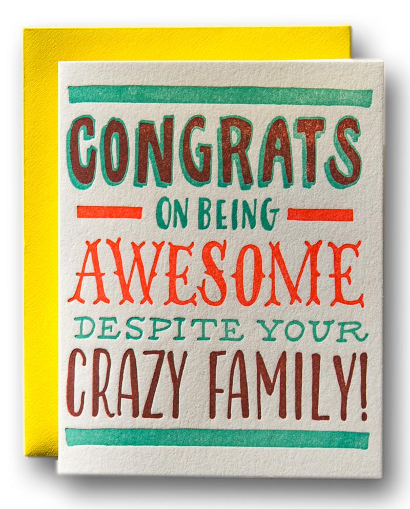 Congrats on Being Awesome Card