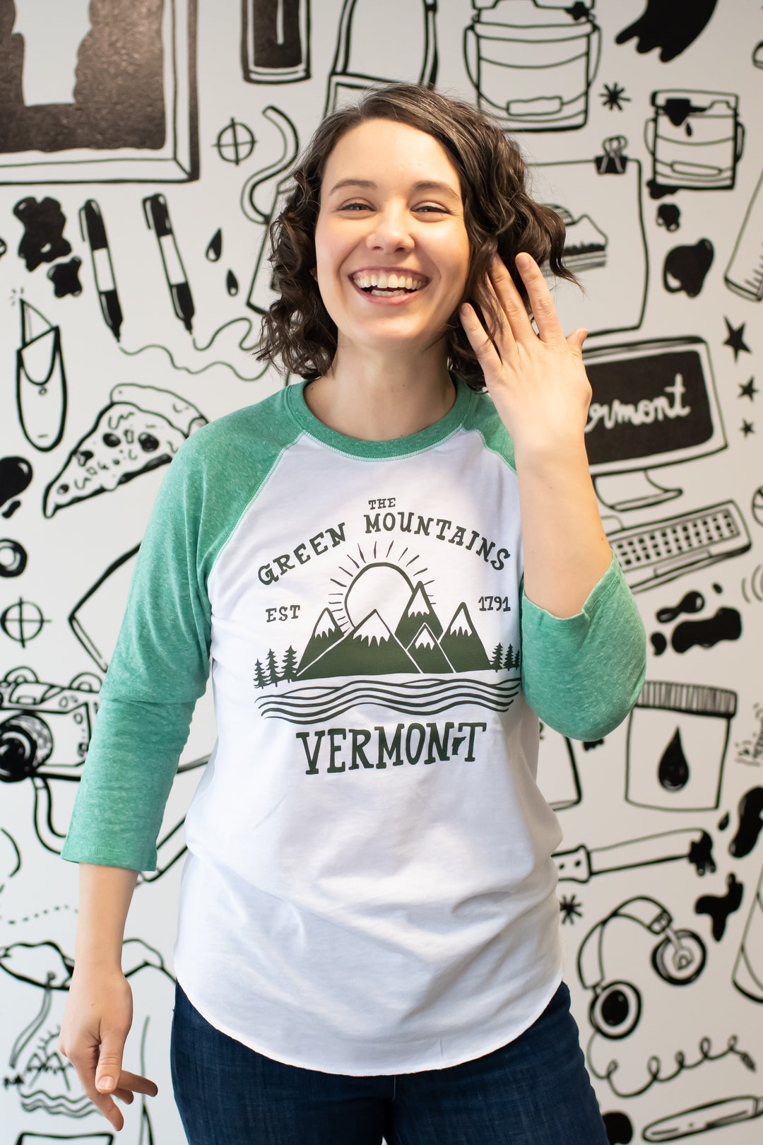 Green Mountain Baseball tee