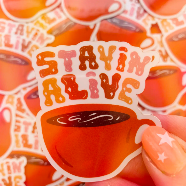 Stayin' Alive Sticker