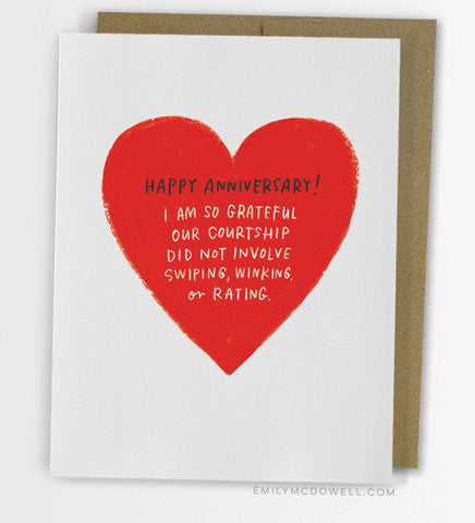 Swiping Ranking Rate Greeting Card