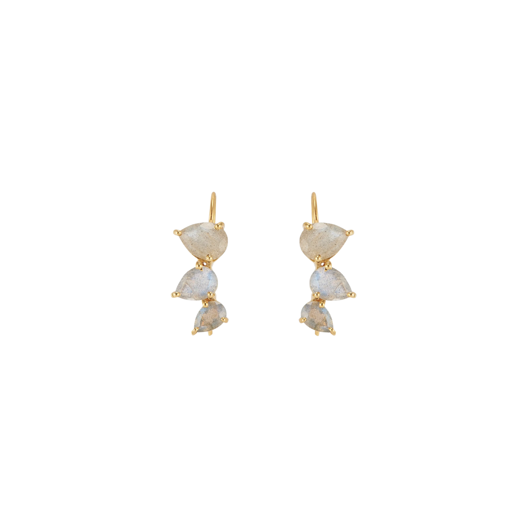Crawler Earrings Labradorite