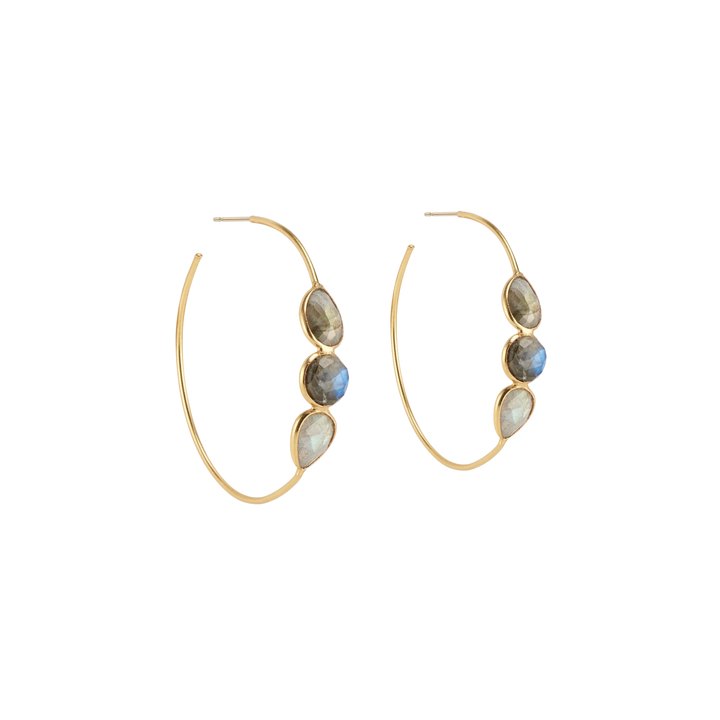 Sierra Gemstone Hoops