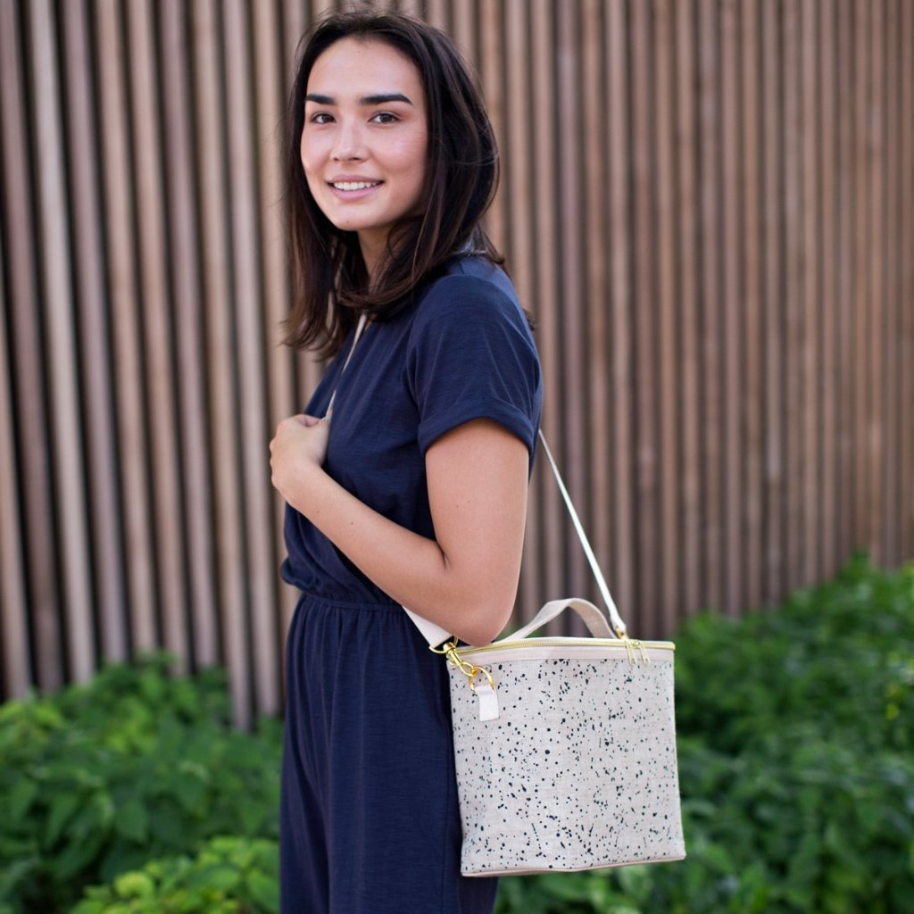 Linen Splatter Lunch Poche