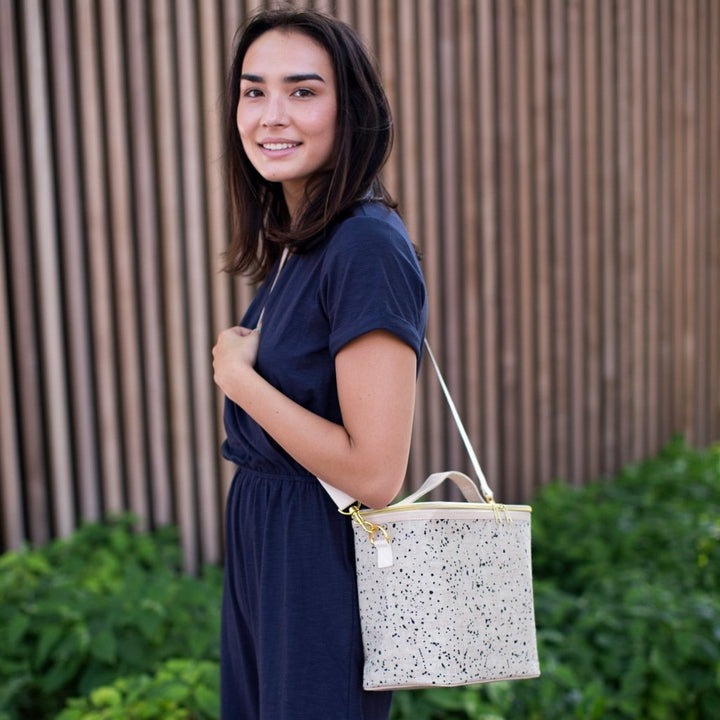 Linen Splatter Lunch Poche