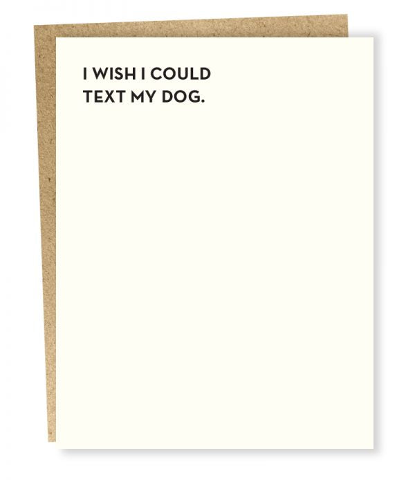 Dog Text Card