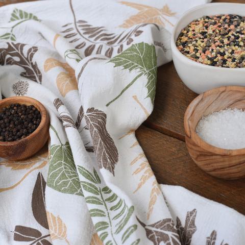 Leaf Pile Kitchen Towel