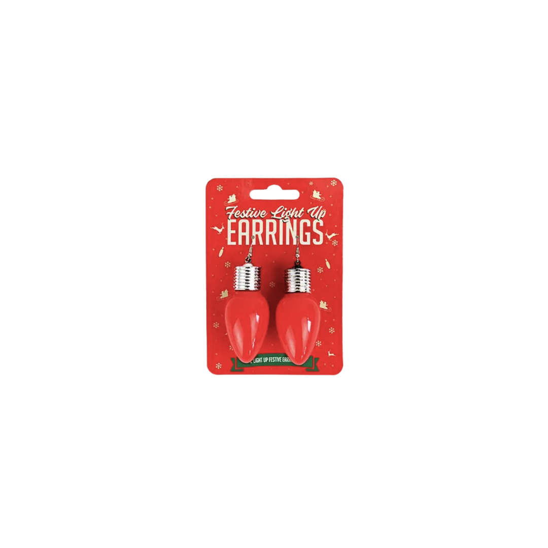 Festive Light Up Christmas Earrings