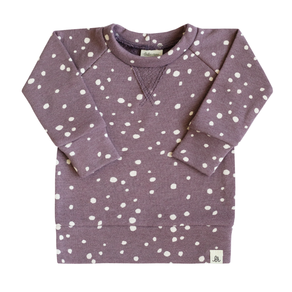 Grape Dot Crew Neck Sweatshirt