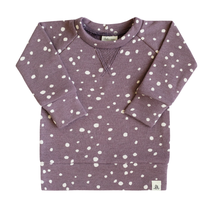 Grape Dot Crew Neck Sweatshirt