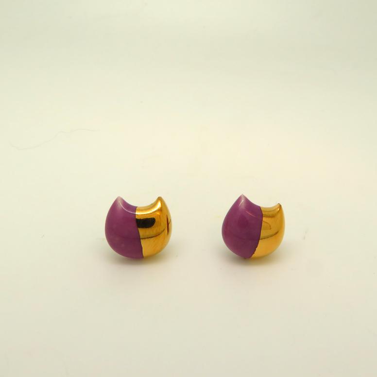 Gold Dipped Cat Earrings