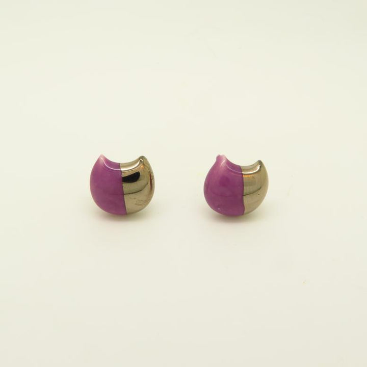 Silver Dipped Cat Earrings