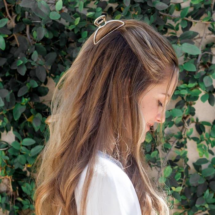 Gold Open Shape Claw Clip