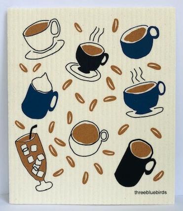 Coffee Swedish Dishcloth