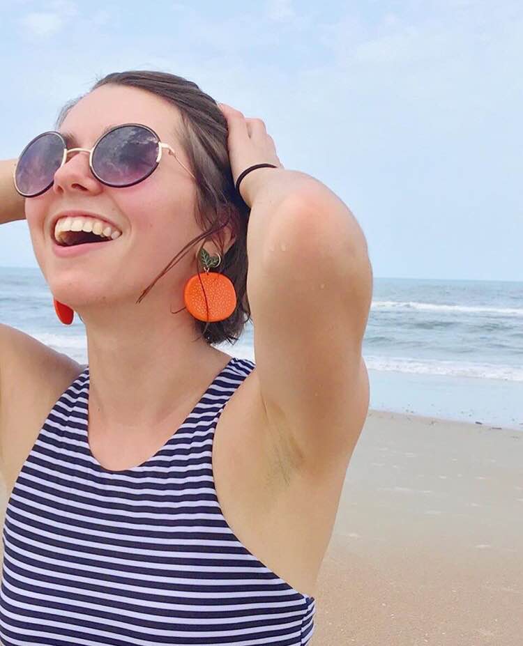 Orange Earrings - Large