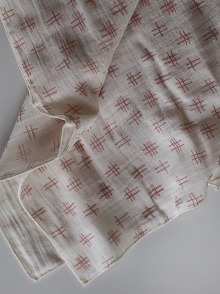 Baby Receiving Blanket - Cross Hatch