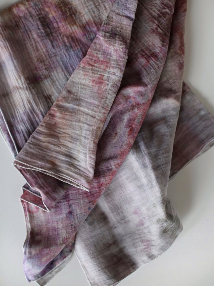 Baby Receiving Blanket - Blush Ice Dye