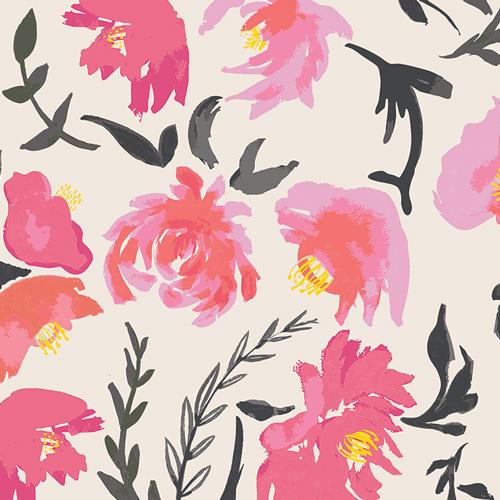 Organic Cotton Infinity Scarf - Roses and Vines