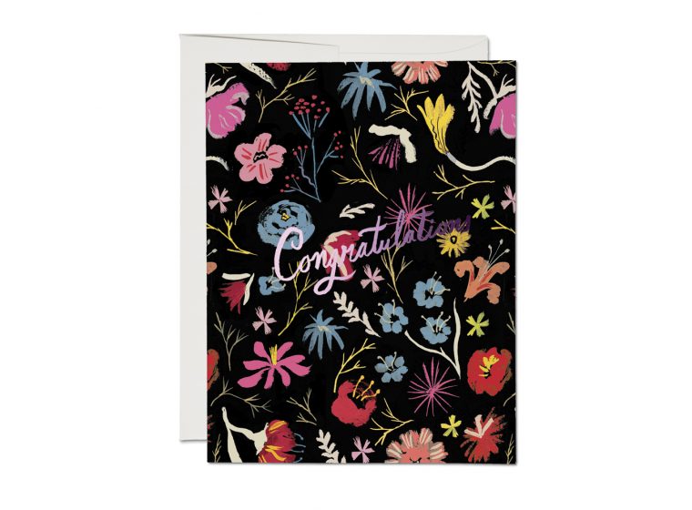 Lots of Flowers  Congrats Card