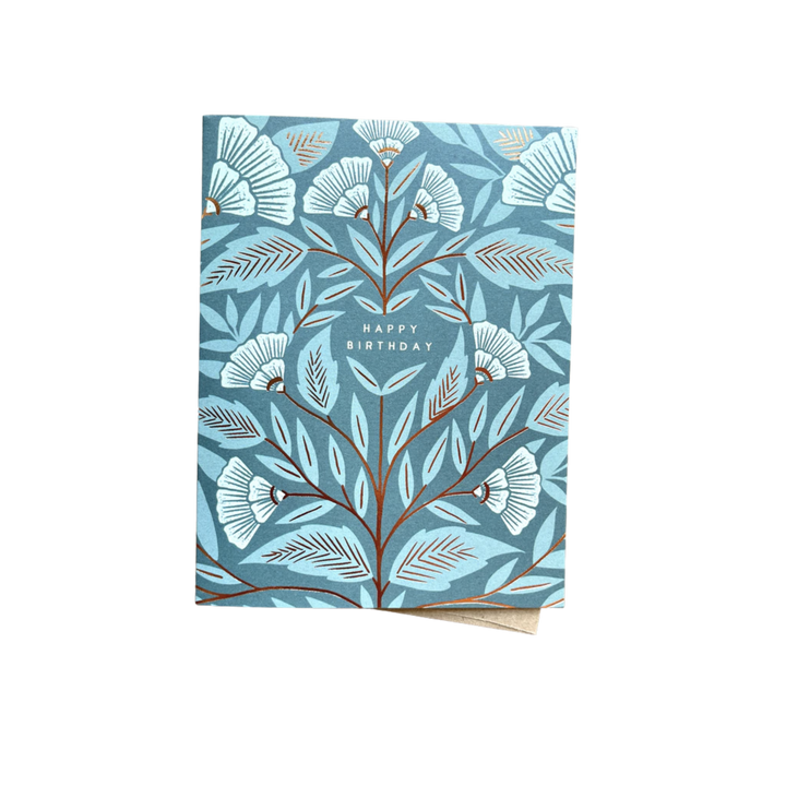 Happy Birthday Foil Stamped Card