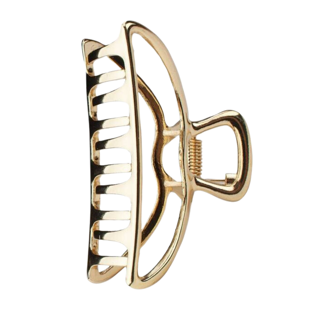 Gold Open Shape Claw Clip