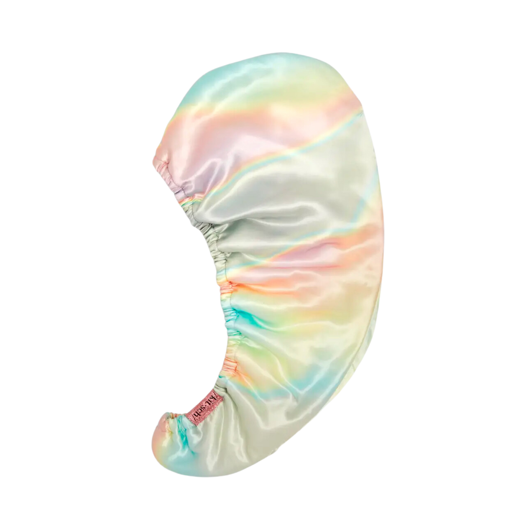 Satin-Wrapped Hair Towel - Aura
