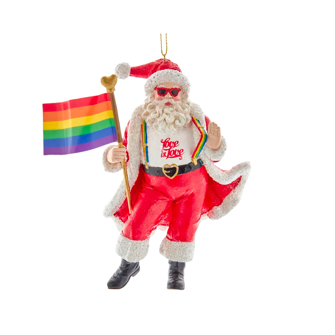 Pride Santa Ornament